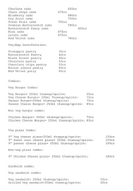 Sri Sai Baba Foods & Bakery menu 2