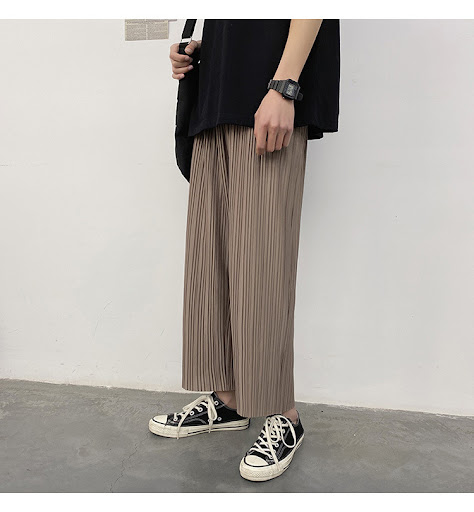 Title 13, Summer Mens Straight Drooping Wide-leg Pants. ...