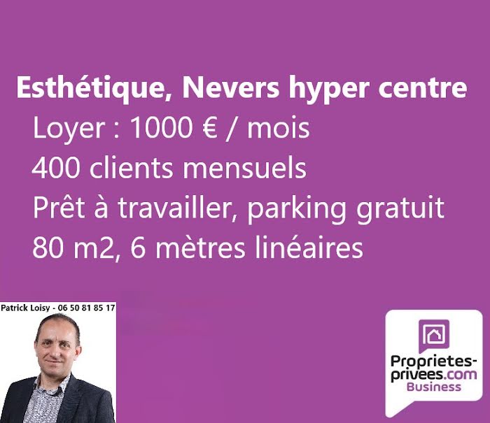 Vente locaux professionnels  80 m² à Nevers (58000), 26 000 €