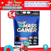 Sữa Tăng Cân Tăng Cơ Cao Cấp Raze Mass Gainer Của Repp Sports Hỗ Trợ Tăng Cân, Tăng Cơ Nạc Bịch Lớn 5.4Kg