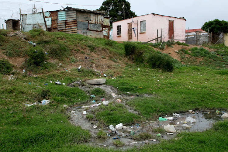 Residents of Ezinyoka, near KwaDwesi, have been battling with a blocked main sewerage drain for more than four months