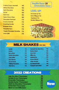 Santushti Shakes & More menu 1