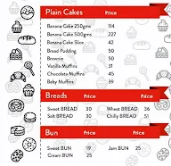 Blueberry Pastries menu 1