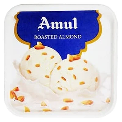 Amul Exotica Roasted Almond I/Cream 1 Ltr