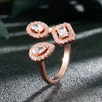 White Rose Gold Plated