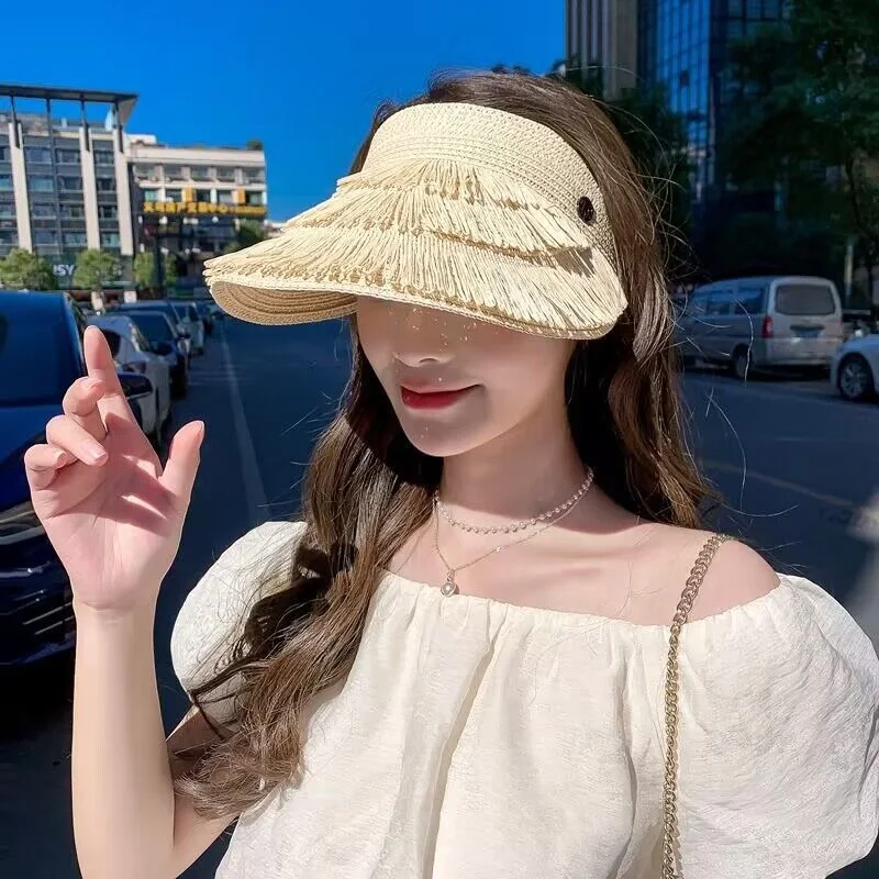 Protection par la mer bandeau extérieur chapeau de soleil printemps et été chapeau à larges bords