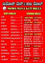 Momos Man & Kati Rolls menu 1