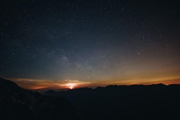 La via lattea incontra la Luna di luche_dal_nord