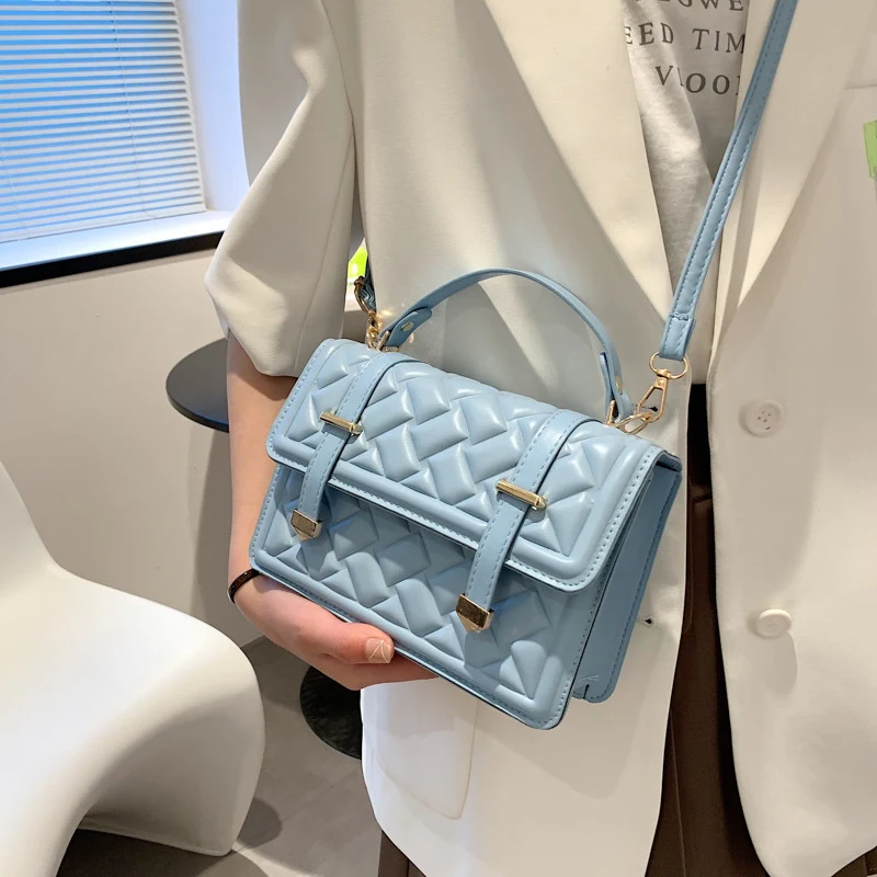 Neue Mode Gürtel Tragbare Damen Handtasche mit Diamantenprägung Stilvoller Begleiter für Unterwegs