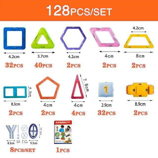 Title 15, Magnetic Building Blocks DIY Magnets Toys for K...