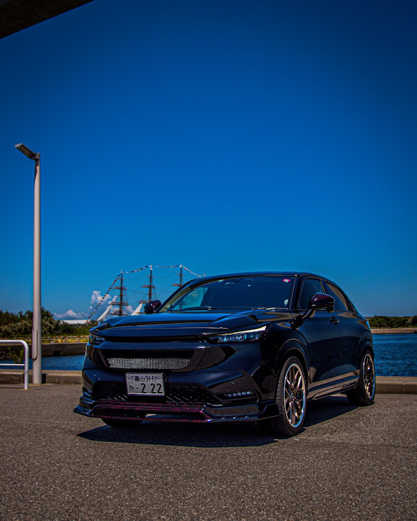 ヴェゼルの晴れて良かった・コラボありがとうございました・9月もよろしくお願いします。・新湊大橋・海王丸に関するカスタム事例の投稿画像2枚目