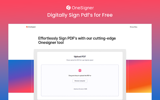 One Signer