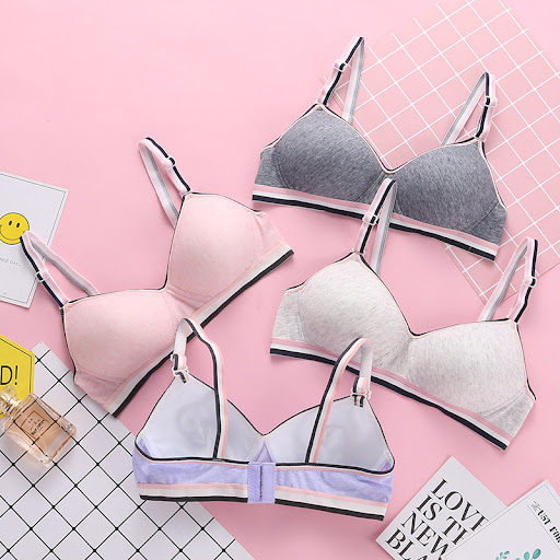 Title 5, Womens Non-Wireless Pure Cotton Sports Bra Cot...