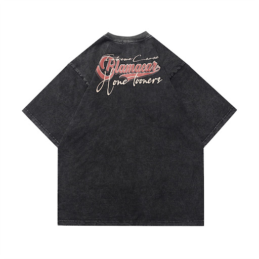 Title 5, Retro Landscape Printing Short-sleeved T-shirt ...