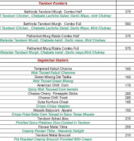 Sky Lodge menu 2