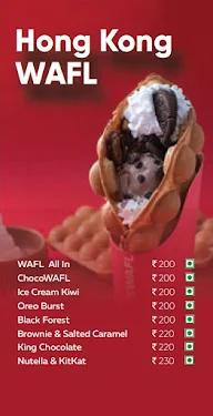 Wafl Cafe menu 3