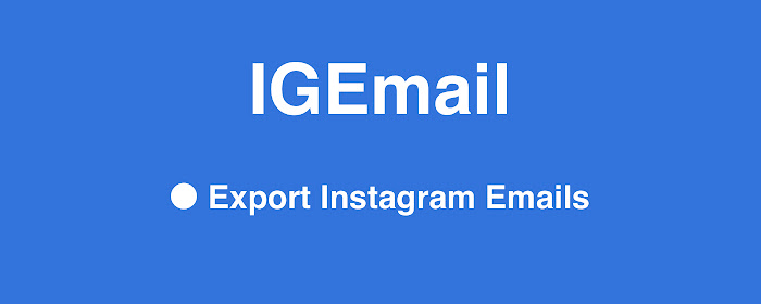 IGEmail - IG Email Extractor and Scraper marquee promo image