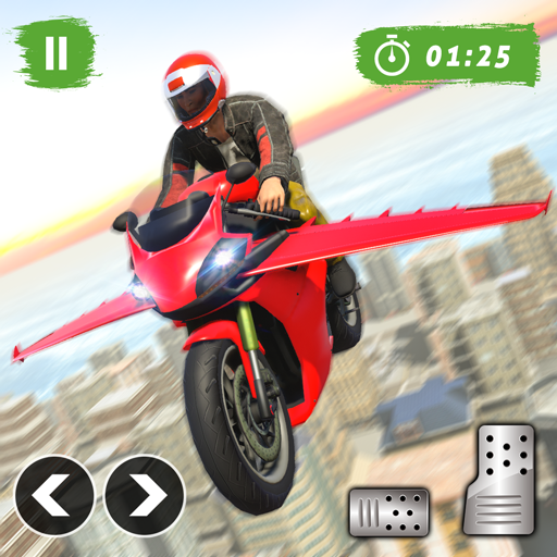 Flying Bike Stunt Racing- Impossible Stunt Games