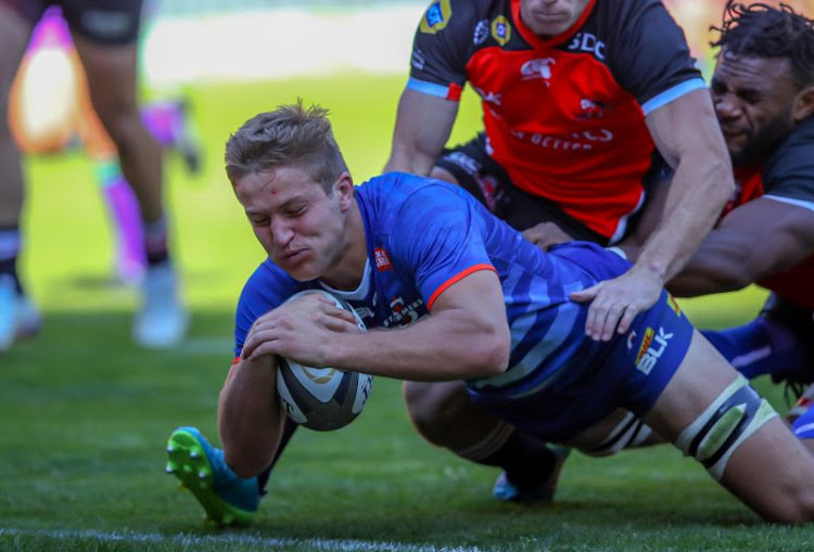 Try time for the Stormers' Marcel Theunissen in a clash against the Lions. Theunissen believes the Stormers cannot deviate from their offload game. Picture: Gordon Arons/Gallo Images