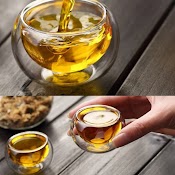 Chén (Ly)80Ml Bằng Thủy Tinh 2 Lớp Dùng Uống Trà, Cafe