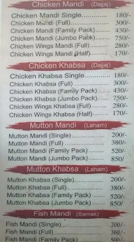 Mandi King menu 2