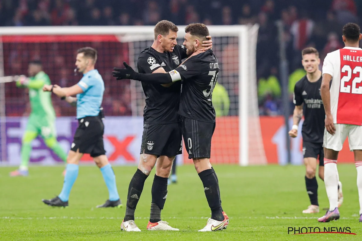 Ligue des champions : Benfica, sans Vertonghen, qualifié pour la phase de poules