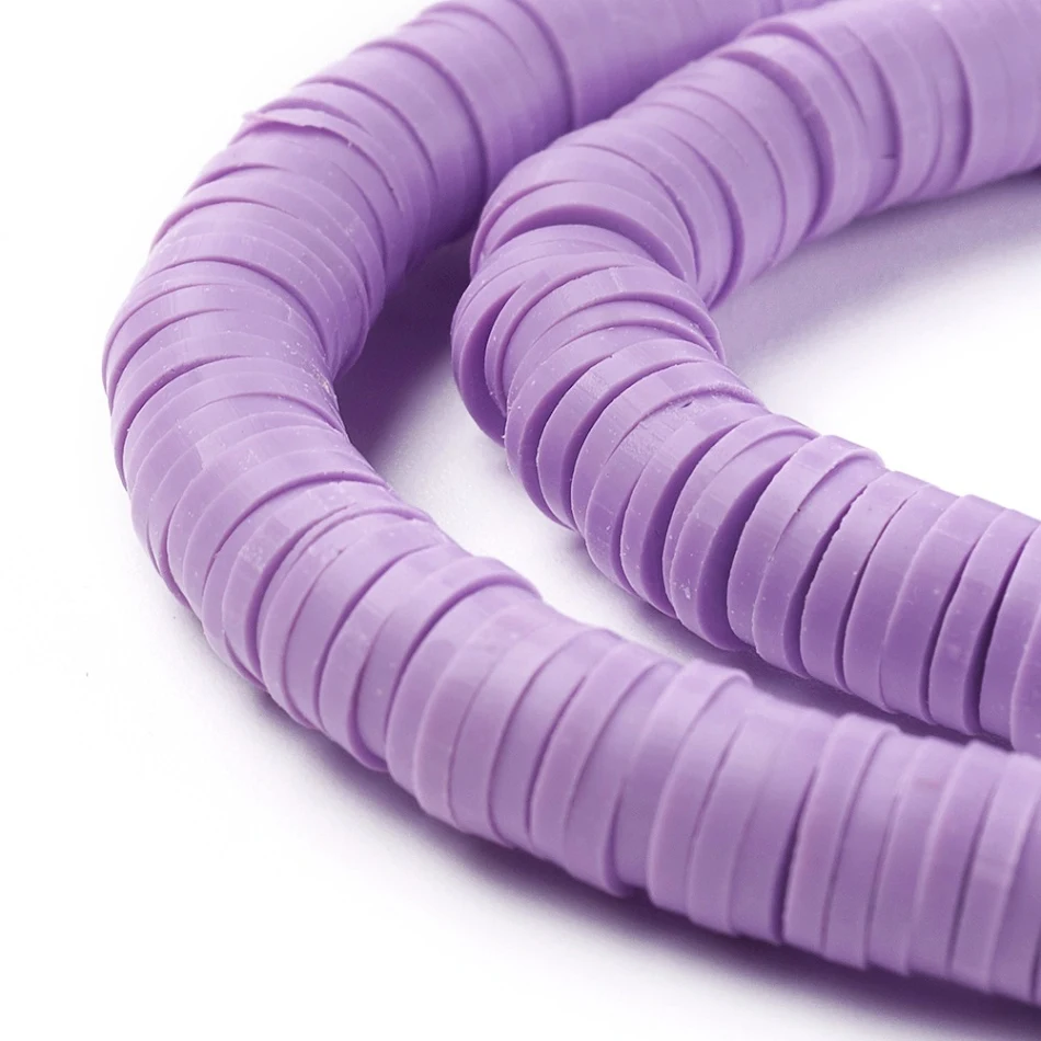 Contas de argila polimérica espaçadoras para pulseiras e joias com miçangas coloridas, acessórios para criar pulseiras e bijuterias artesanais.