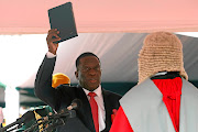 Emmerson Mnangagwa is sworn in as Zimbabwe's president in Harare, Zimbabwe.