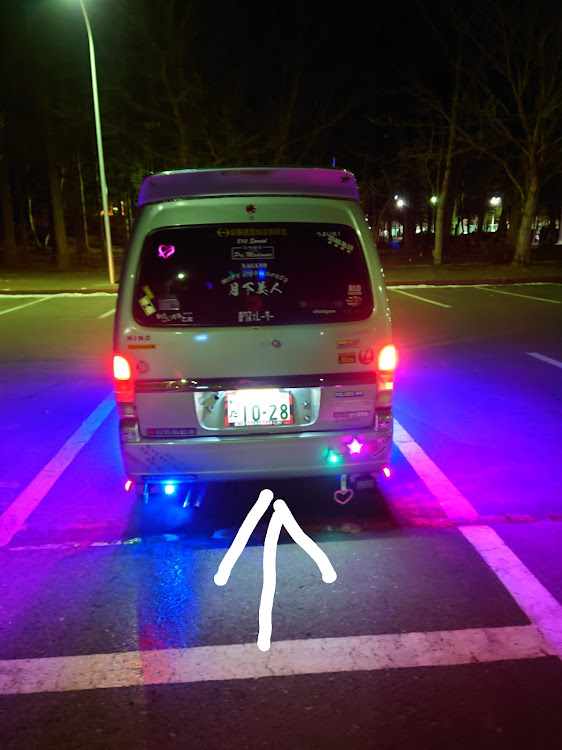 エブリイバンの電飾完成👌✨・電飾全てBOX経由💡・交流ステッカー♡・バックメロディー🎵・🇯🇵翔🇯🇵に関するカスタム事例の投稿画像6枚目