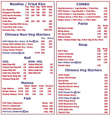 Gobind Chic- Inn menu 