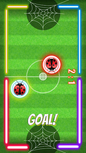 Air Hockey Soccer -Ladybug War