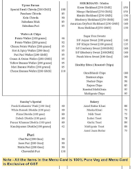 Brijwasi Sweet And Snacks menu 2