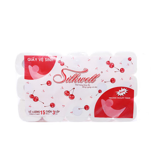 Giấy vệ sinh Silkwell 3 lớp 15 cuộn