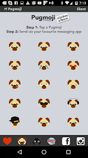How to download Pugmoji Sticker Album Lite 1.0.3 apk for bluestacks