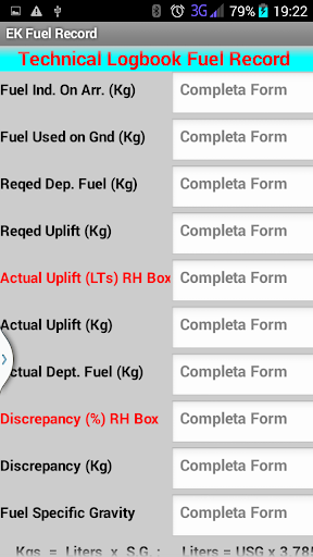 Alex Fuel Calculator for EK