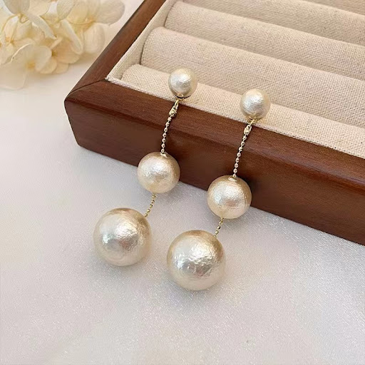 Title 2, Long Fringed Pearl Earrings for Women. Elevate ...