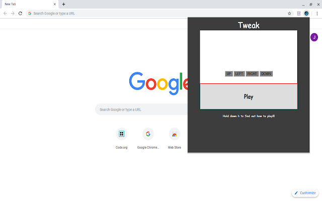 Tweak chrome extension