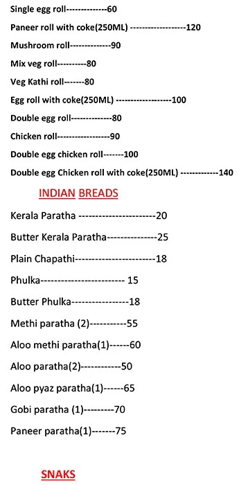 Andhra Spicy House menu 