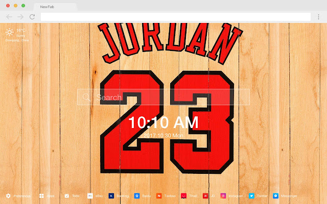 Michael Jordan HD Pop Stars New Tabs Theme