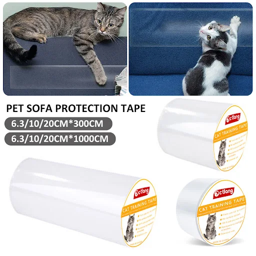 Cats Scratch Anti Scratch Sofa Scraper Tape Cat Training Tape Furniture Protection Couch Guard Protector Covers Safe Cle