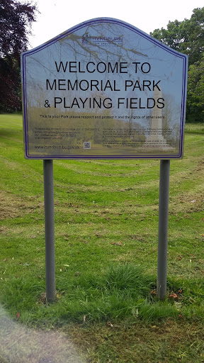 Memorial Park Sign