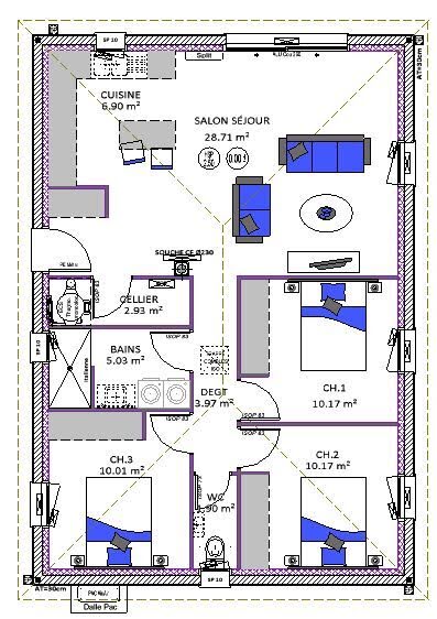 Vente maison neuve 4 pièces 80 m² à Mées (40990), 216 692 €