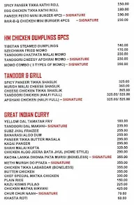 Heera Mahal menu 1