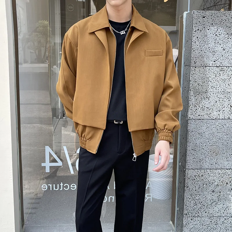 Short Jacket Light Mature Style Quality Men's Clothing Elevate Your Wardrobe with this Comfortable and Stylish Jacket fo