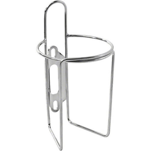 Velo Orange Retro Water Bottle Cage with Tab: Polish Stainless