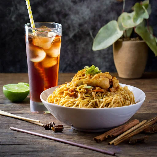 Chicken Maggi + Ice Tea