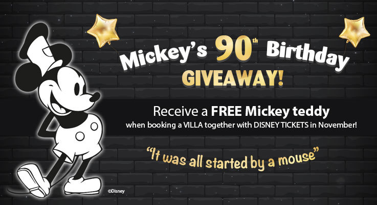 Debbie's Villas Mickey giveaway 