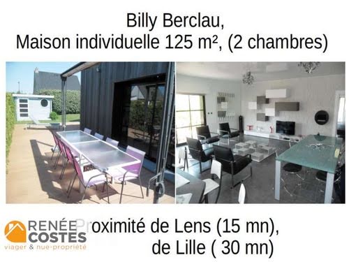 Vente viager 3 pièces 124 m² à Billy-Berclau (62138), 129 050 €