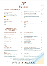 SFX Bar & Restaurant menu 2