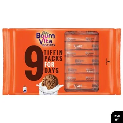 Cadbury Bournvita Biscuits Tiffin Pack - 250 gm